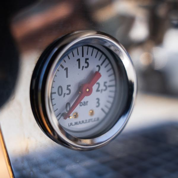 Pre Loved Custom La Marzocco Linea Mini In White & Timber Kit