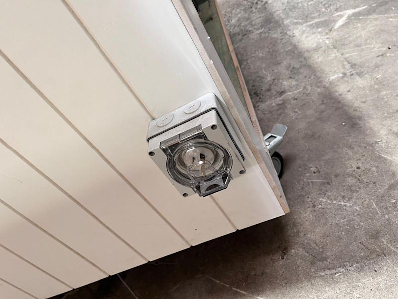 Custom Heavy Duty Timber Coffee Cart White 1600mm