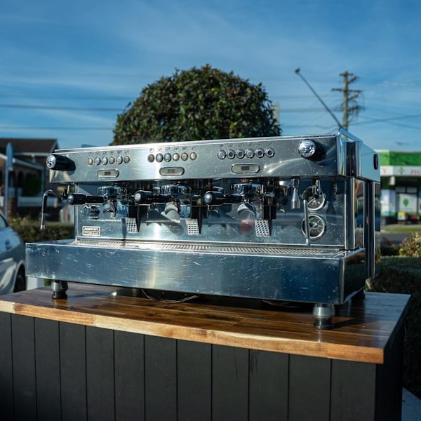 Pre Loved 3 Group Rocket Boxer With Shot Timers Coffee Machine