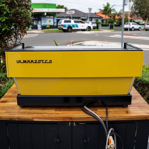 La Marzocco Linea AV Classic 3 Group Espresso Machine Custom Yellow