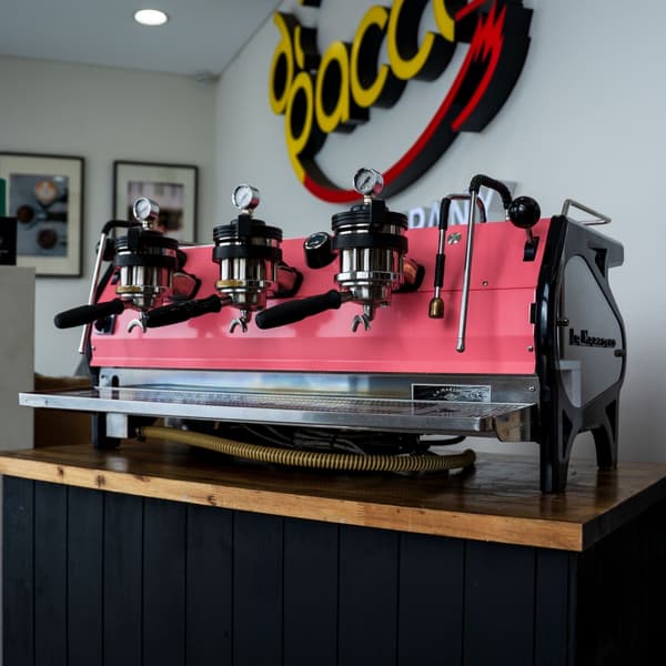 La Marzocco Strada MP 3 Group Espresso Machine Custom Apricot Pink