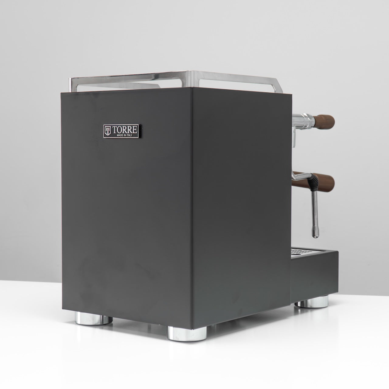 Torre Luigino TSP MT Matte Black with Wood and Joystick Coffee Machine