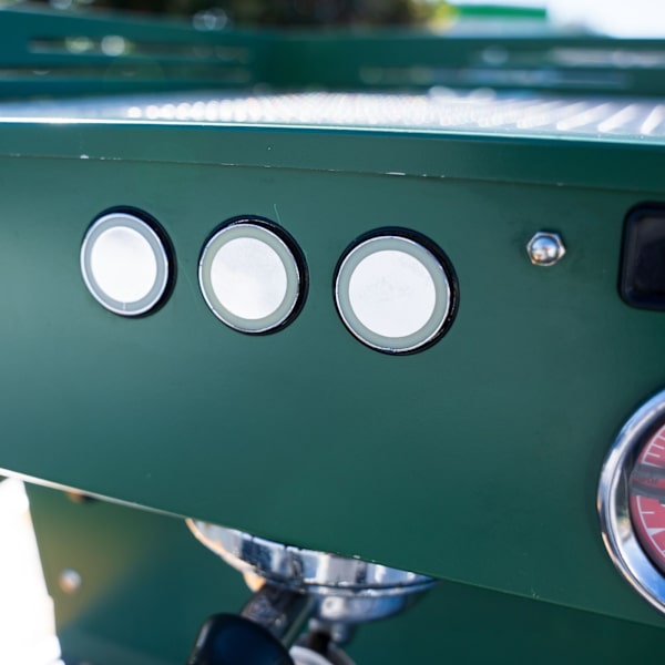 Custom Full Green Pre-Loved La Marzocco PB – 2 Group – Late Model