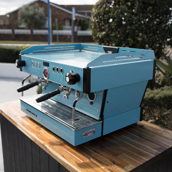 3-Week-Old Custom La Marzocco PB – Baby Blue – Partnership Split