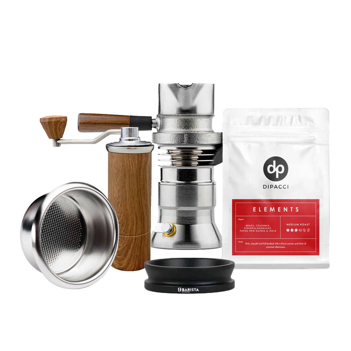 9Barista Espresso Machine Mk.1 With Grinder & Coffee 250g (DOSING FUNNEL AND BASKET INCLUDED) **WAITING ON BACK ORDER FOR IMS PRECISION BASKET - EARLY APRIL**