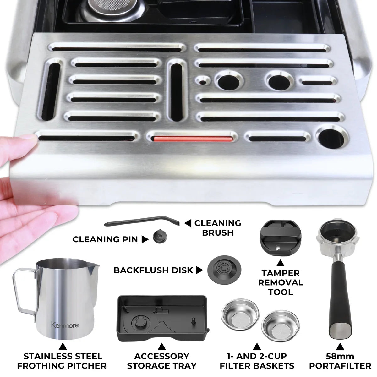 Kenmore Elite Auto-Tamping Espresso Machine