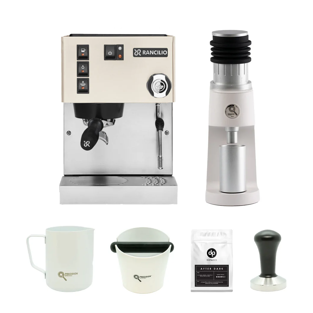 Rancilio Silvia V6 E + Precision GS0 V2 Grinder Package