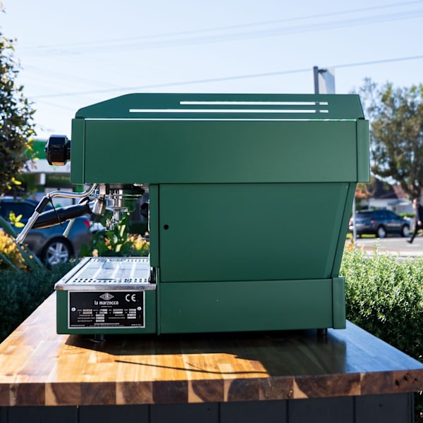 Custom Full Green Pre-Loved La Marzocco PB – 2 Group – Late Model