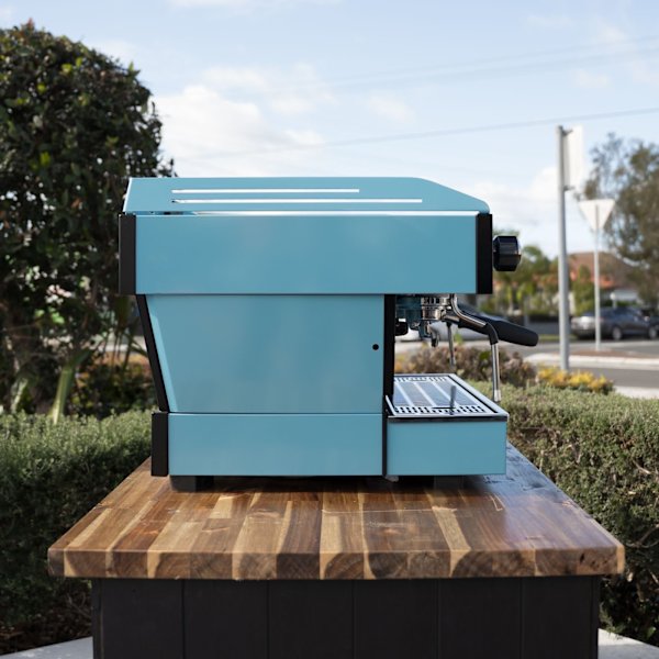 3-Week-Old Custom La Marzocco PB – Baby Blue – Partnership Split
