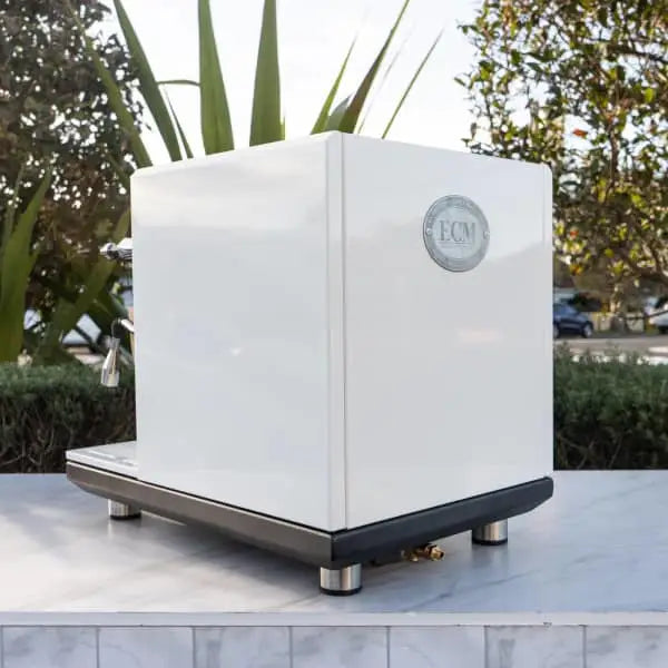 Brand New ECM Synchronika In White Semi Commercial Coffee