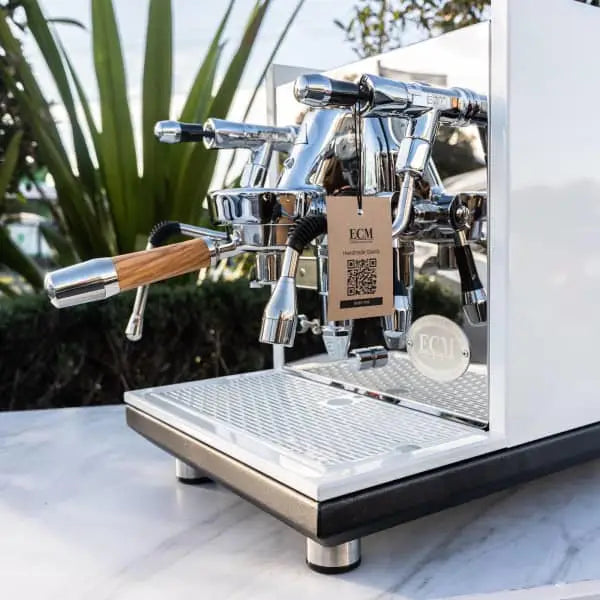 Brand New ECM Synchronika In White Semi Commercial Coffee