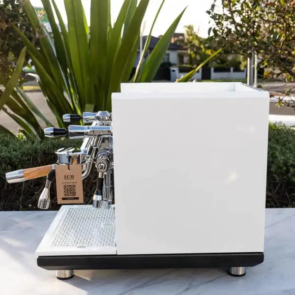 Brand New ECM Synchronika In White Semi Commercial Coffee