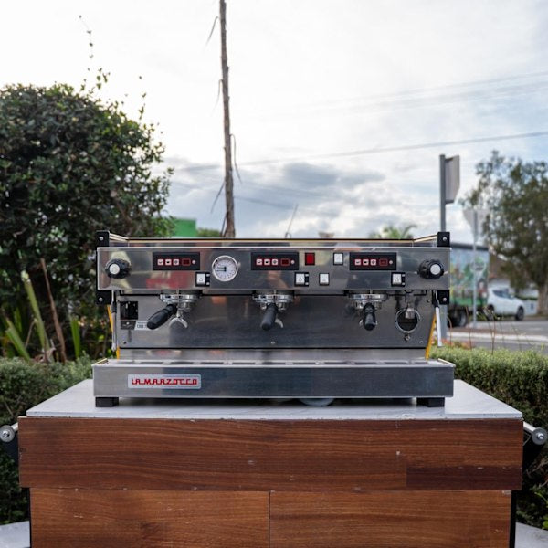 Used La Marzocco Linea 3 Group Custom Canary Yellow with Shot Timers