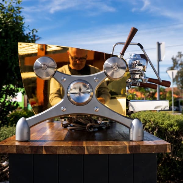 Custom Gold Plated 3 Pre Loved 3 Group Slayer Espresso Coffee Machine