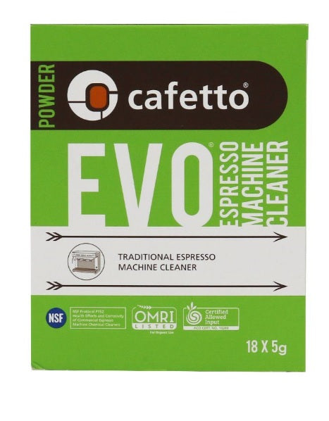 Cafetto EVO Single Use Sachets - 18 X 5g
