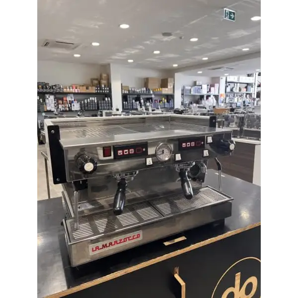 Clean 2 Group White Linea Classic Shot Timers Coffee Machine