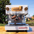 Pre Loved Custom La Marzocco Linea Mini In White & Timber Kit