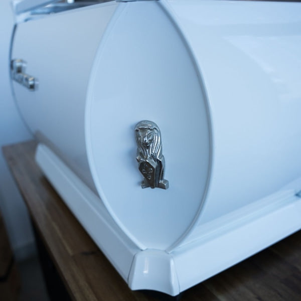 Stunning Pre Loved La Marzocco GB5 2 Group In Gloss White