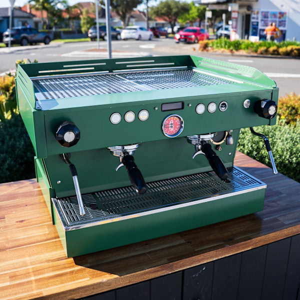 Custom Full Green Pre-Loved La Marzocco PB – 2 Group – Late Model