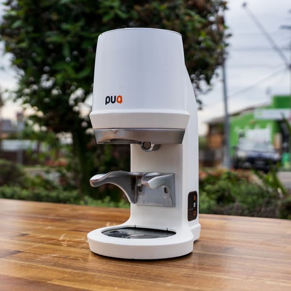 Puqpress Q1 Automatic Coffee Tamper White Commercial Barista