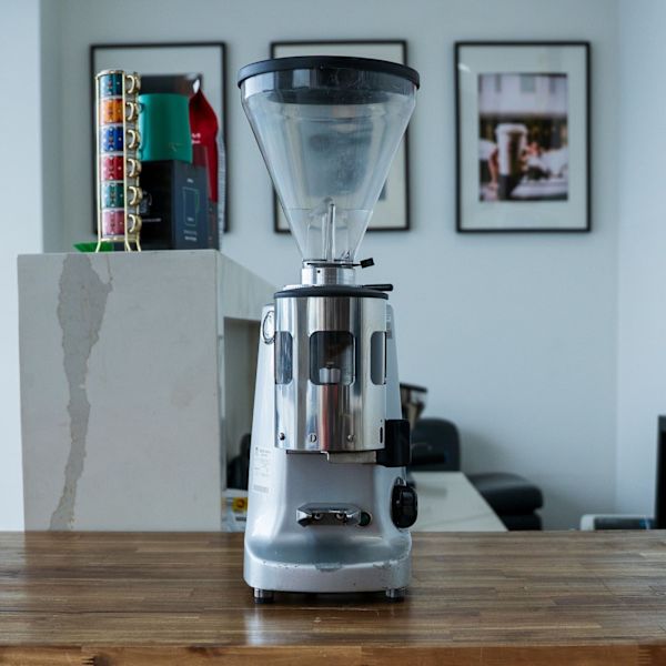 Pre-Owned Mazzer Super Jolly Automatic Grinder Silver Commercial