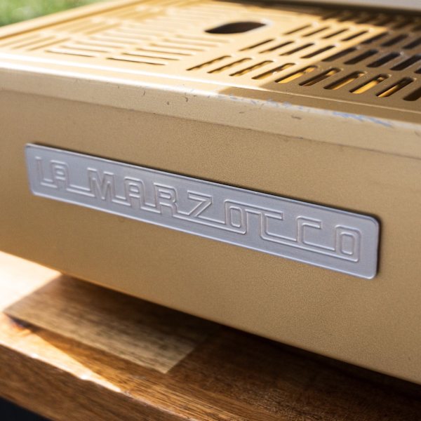 Stunning Custom Fire Gold La Marzocco PB 2 Group – Pre-Loved
