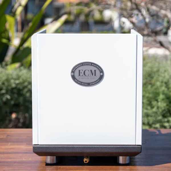 New ECM Syncronika II In Gloss White With Dosserless Grinder PACKAGE
