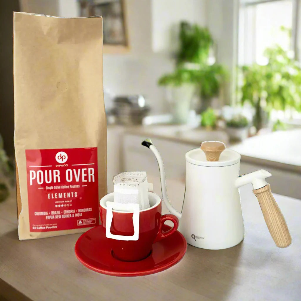 PRECISION POUR OVER KETTLE & ELEMENTS POUR OVER BLEND GIFT