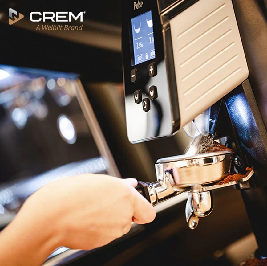 Crem Pulse 65mm Coffee Grinder Black